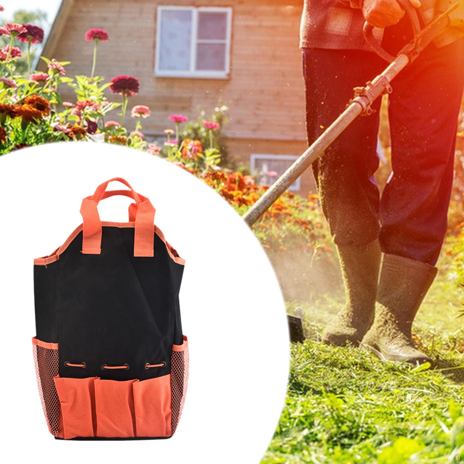 

Сумка для садовых инструментов Tote Большие ремонтные инструменты Универсальные многоразовые износостойкие садовые оранжевый