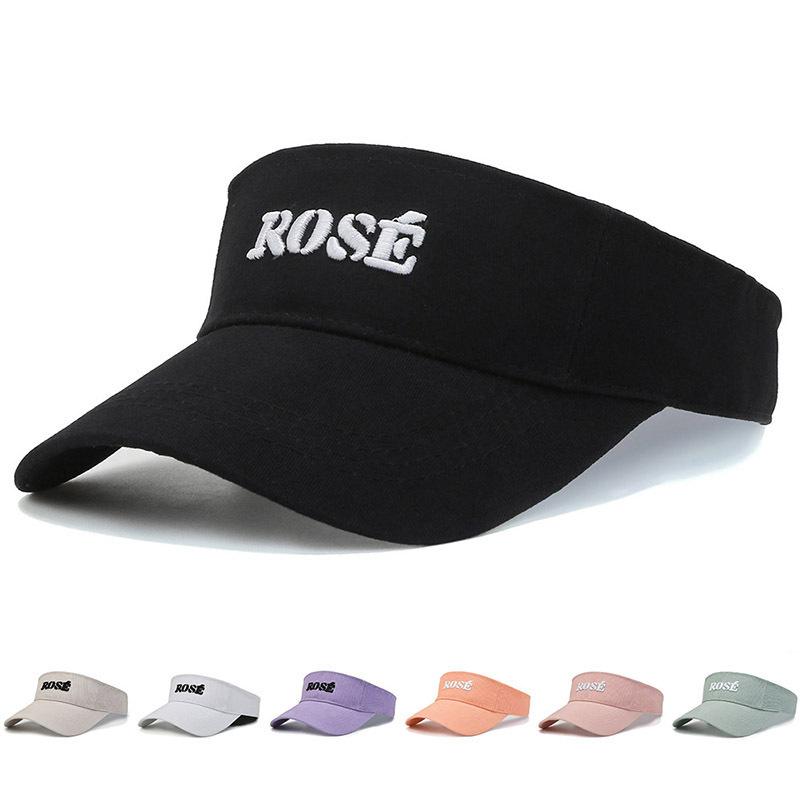 Spring Couple Summer Sun Hat Mountaineering Outdoor Sports Breathable Embroidery Letter Empty Top Hat Same Style