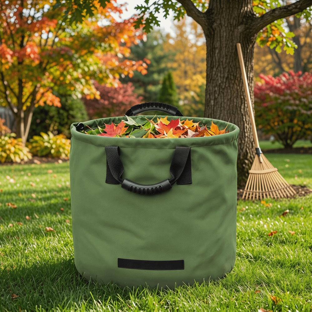 Portable Lawn Bag Reusable Garden Waste Bag Durable Leaf Trash Tote  Weed and Debris Gathering