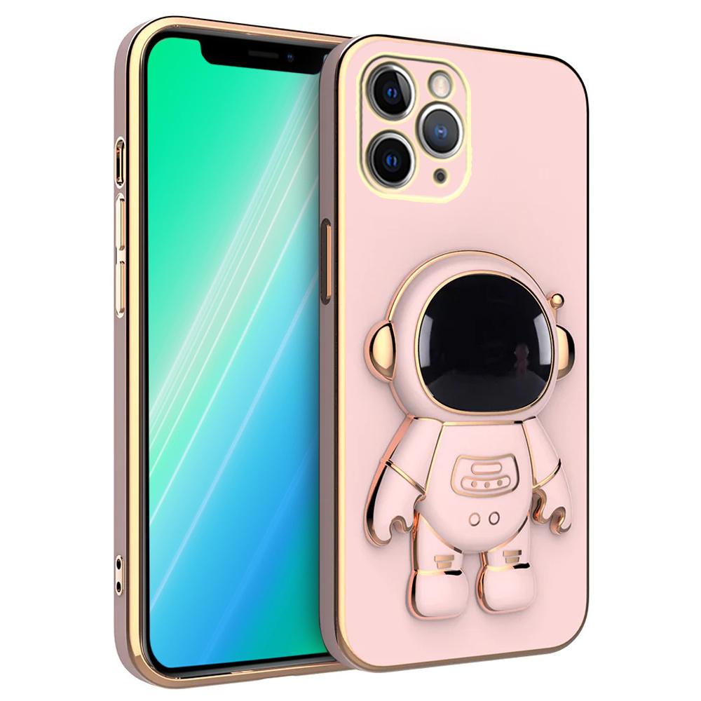 iPhone 13 Pro Max Case, Astronaut, Pink