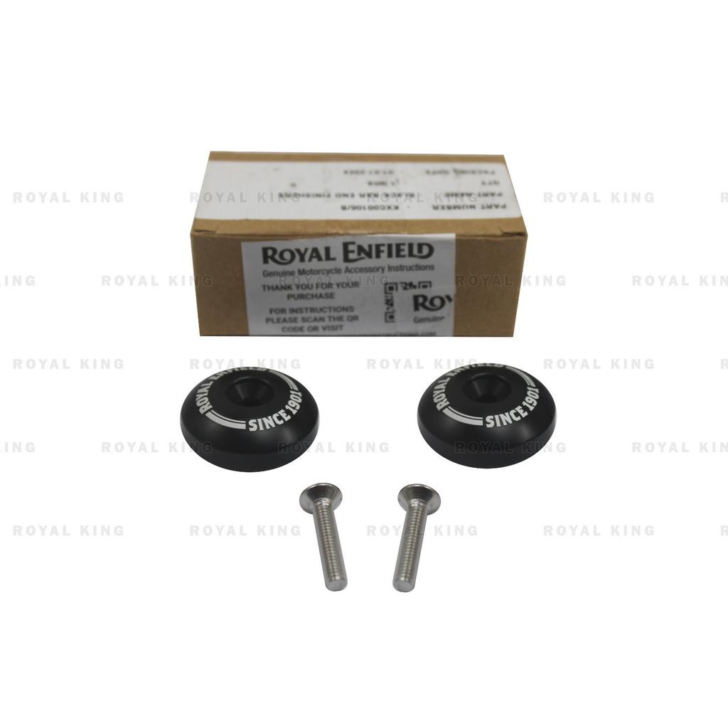 Bar End Mirror With Finisher Fit For Royal Enfield Continental Gt 650"