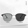 New Metal Frame Personalized Square Color Distortion Sunglasses Versatile For Men And Women Uv Sunglasses 1924