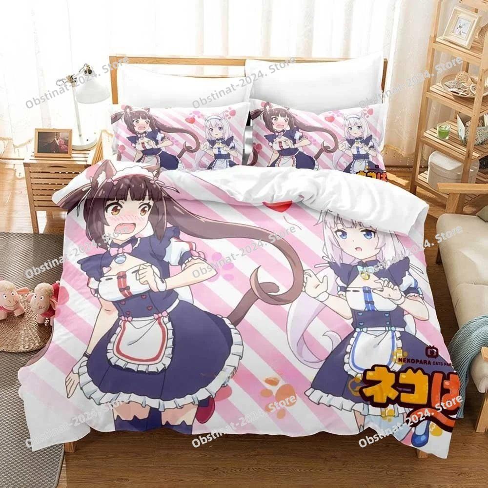 3D Print Anime Kawaii Girl World Dai Star Bedding Set Printed Duvet Cover Sheet Pillowcase Soft Quilt Cover Full Queen King Size