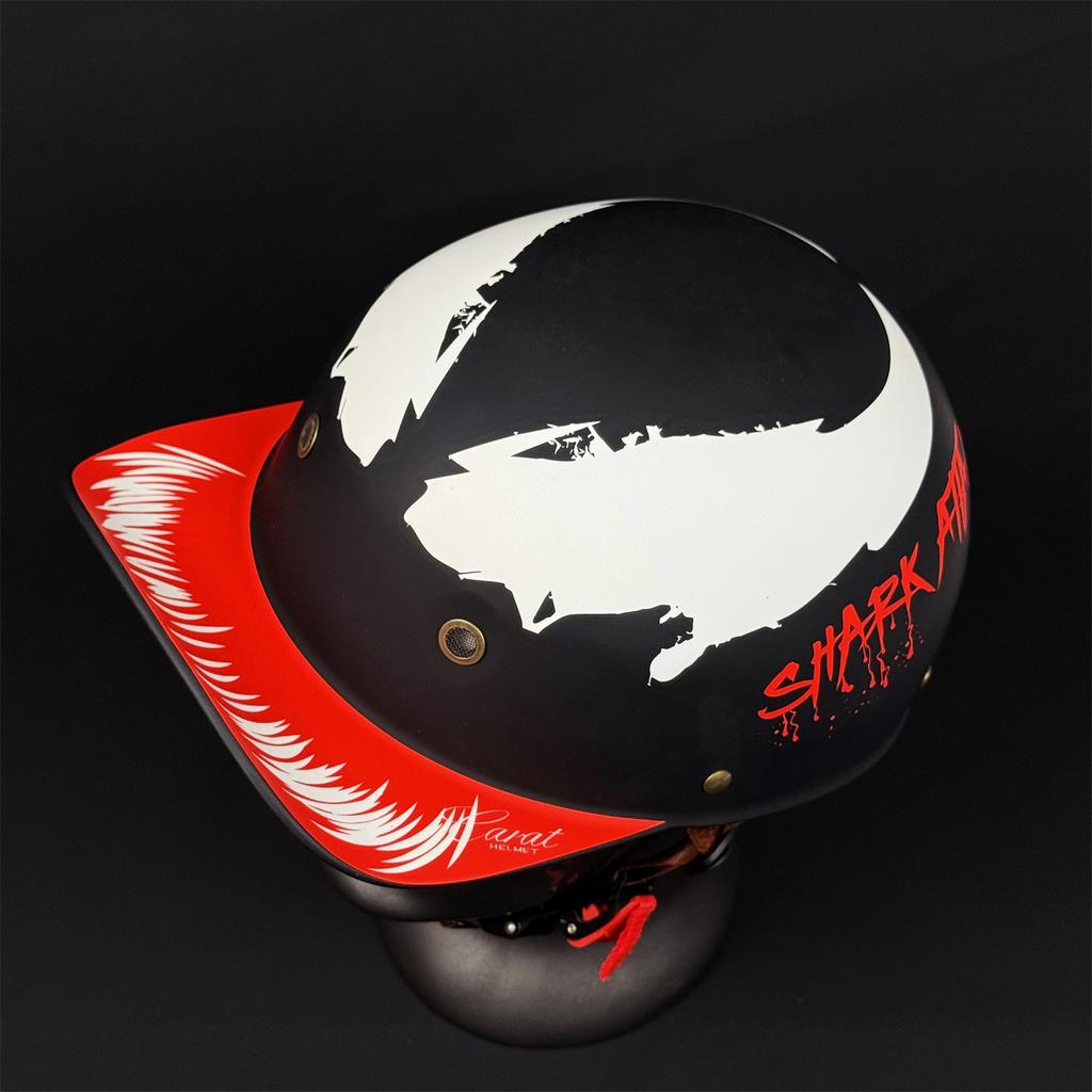 Motorcycle Half Helmet DOT Appd Shell Open Face UnisexAdult Helmet for Motorcycle Scooter