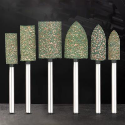 Herramienta de Pulido y Rectificado de Goma de Sésamo Pulido de Diamante Eliminación de Óxido de Metal Sésamo Cilíndrico / Cónico