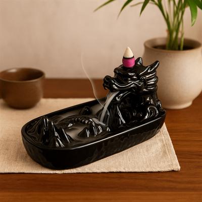 Backflow Incense Burner - Dragon In Mountain