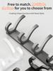 No Drill Holes One Row Hangers Kitchen Towels Clothes Hats Toilet Towel Rack Storage Wall Mounted Door Back Rod Hook