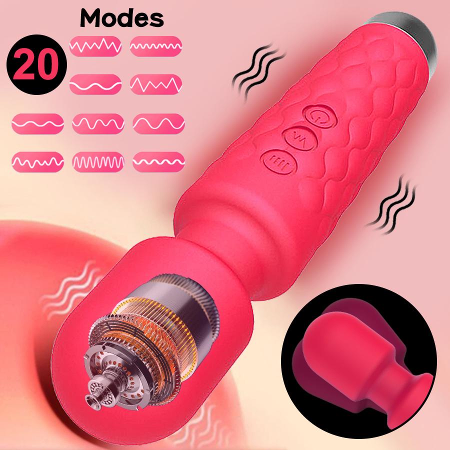 20rychlostní výkonný vibrátor klitorisu pro ženy AV Magic Wand Masážní přístroj G-Spot Stimulátor klitorisu Masturbátor pro ženy Sexuální hračky pro dospělé
