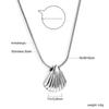 Ocean Shell Necklace Women's Fashion Versatile Light Luxury Design Bracelet Stainless Steel Jewelry