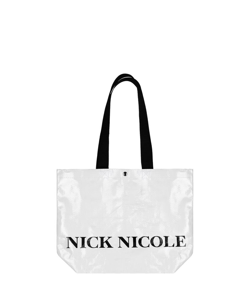 Nick&Nicole Signature Butterfly Reusable Bag_White