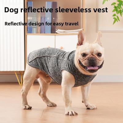 Psí oblečení Léto Nové Svítící oblečení Teddy Pomeranian Mops Malý pes Noc Reflexní pruh Oblečení