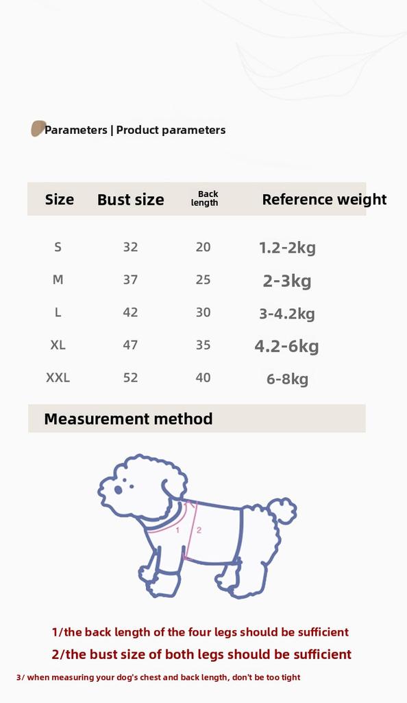 Dog Clothes Autumn and Winter Dress Teddy Pomeranian Small Dog Pet Cat Spring and Autumn Skirt Pet Products