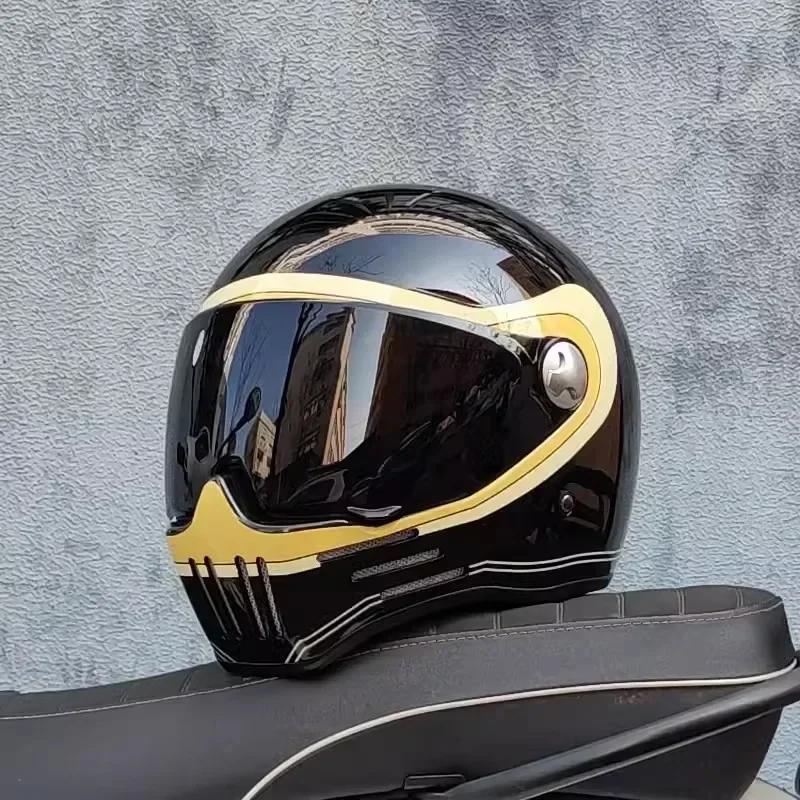 

Мотоциклетный шлем интеграл casco moto Шлем Винтаж Чоппер Ретро capacete de motocicleta модульный шлем Одобрение DOT M