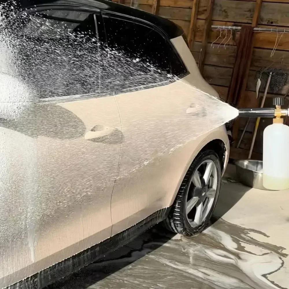 Pressure Washer 1/4 "Snow Foam Gun Water Gun Quick Release M22-14MM Aluminum Motorcycle Accessories Automatic Cleaning Tool