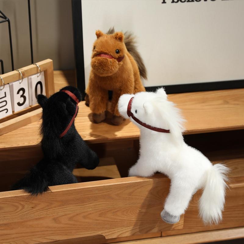 23cm/9.06in Cute Horse Doll Horse Stuffed Animal Birthday Party Favors Girl Boys Cartoon Pony Plush Toy Home Decor Companion Toy