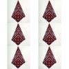 1/4/6pcs Paisley Bandana Printed Square Scarves Wristband Hair Band Neck Scarf Headwear Handkerchief Unisex Fashion Head Square