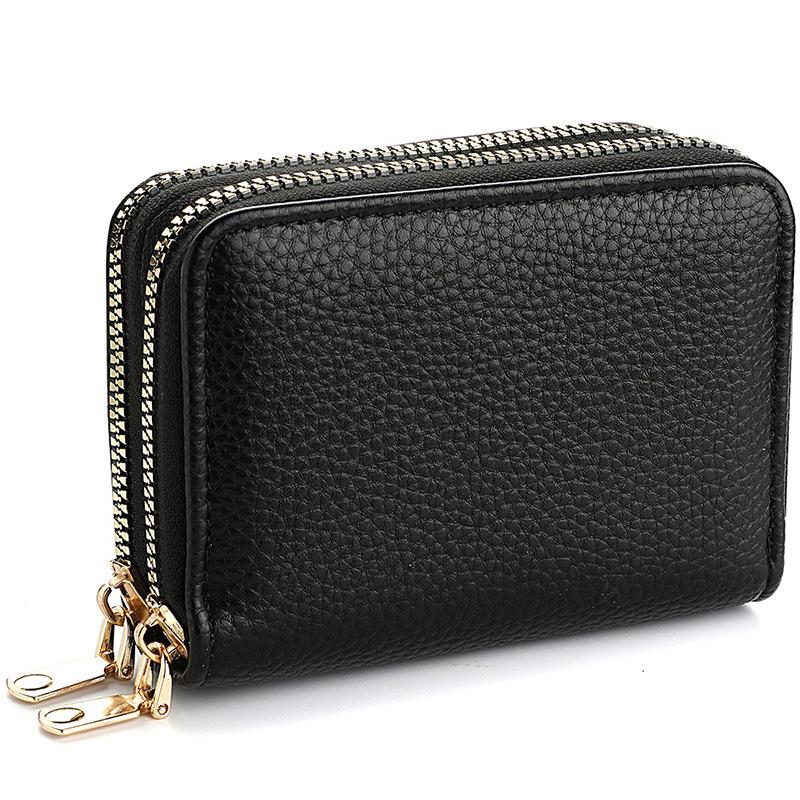 PU Leather Rfid Women's Zipper Card Wallet Small Change Wallet Purse For Female Short Wallets With Card Holders Woman Purse