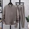 Spring Autumn Men's Suit Casual T-shirt + Shorts Suit Men's Tracksuit Solid Color Tracksuit Loose Suit