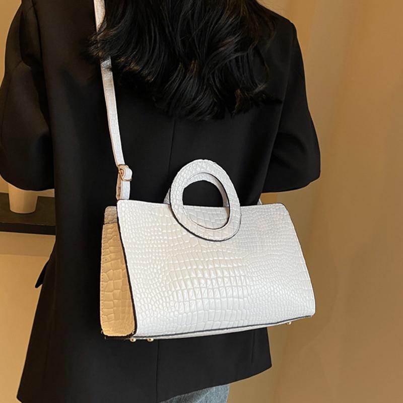 Luxury Crocodile Pattern Women Handbag Fashion Shoulder Bag Famous Brand Designer PU Leather Crossbody Bag Ladies Large Hand Bag