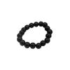 Best-Selling Unisex Black Glass Bracelet - Imitation Obsidian Design