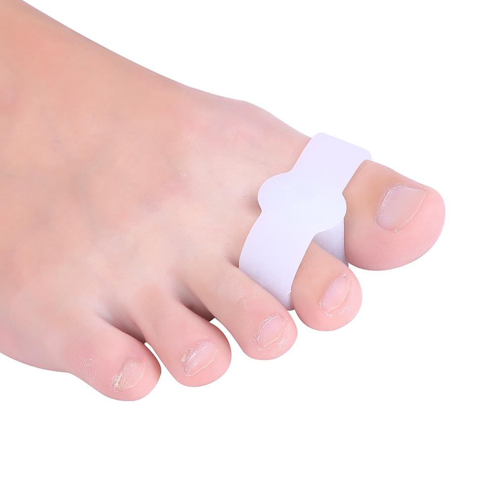 2PCS Silicone Gel Toe Protector Straightener Separator Alignment Pain Relief LJ