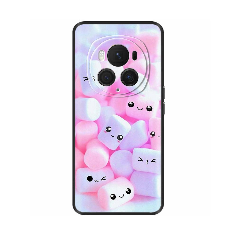 For Honor Magic6 Pro 5G Case Back Cover For Honor Magic6 5G Soft Black Silicone Fashion Phone Case For Magic 6 Pro Coque Fundas