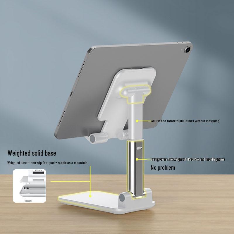 Universal Adjustable Foldable Phone & Tablet Stand for Streaming and Viewing
