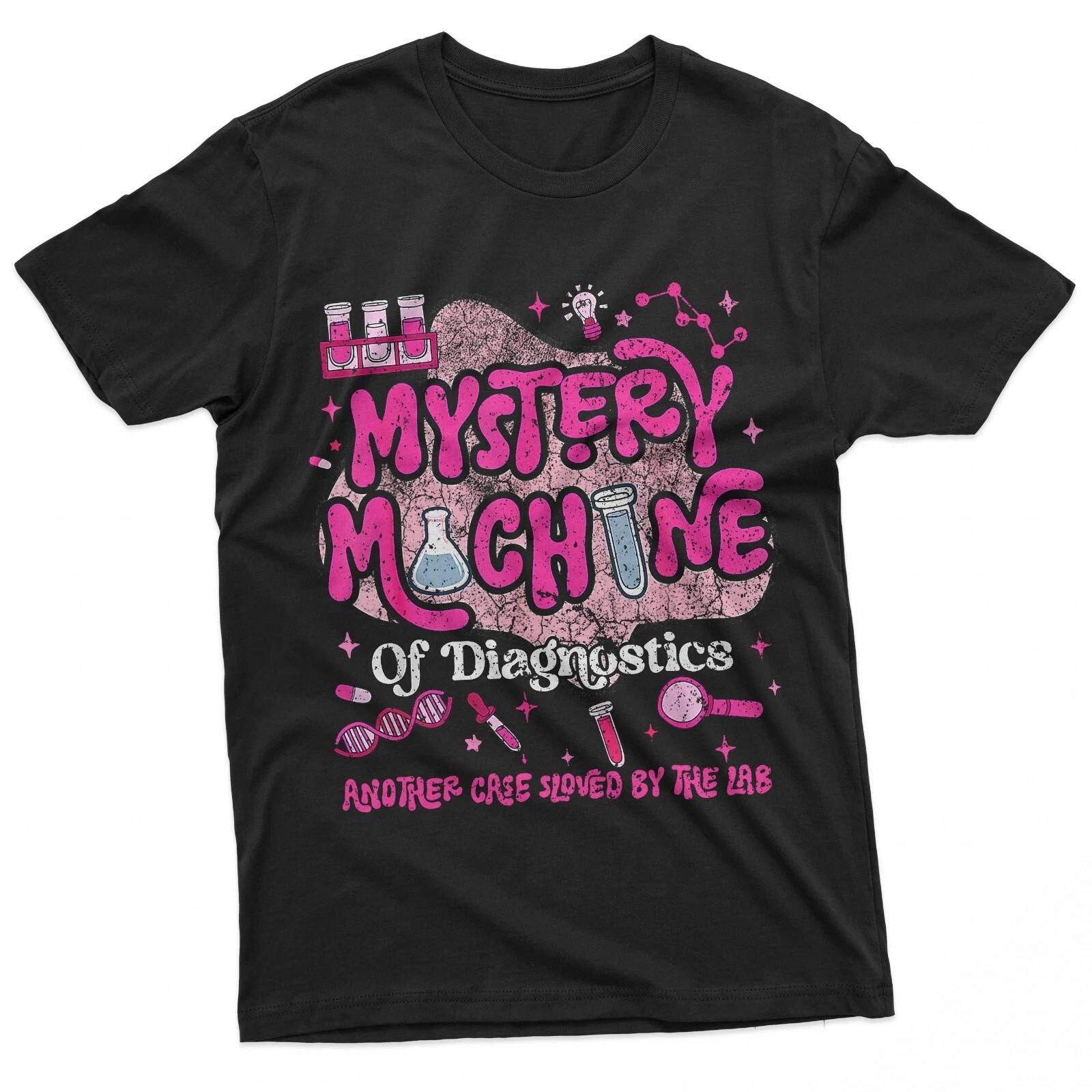 Mystery Machine of Diagnostics Lab Week 2025 Med Lab Tech 100% Cotton T-shirt Mens Tees Top M