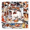50 Horse Doodle Cartoon Animal Stickers - Creative DIY for Skateboards, Phones & Luggage, Waterproof