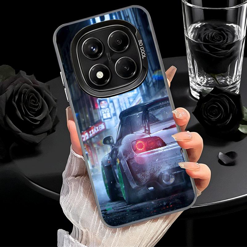 Japan JDM Sports Cars Theme Soft Phone Case for Xiaomi Redmi Note 13 14 15 Pro Plus 12S 12 11S 11 11T 10S 10 Shockproof Cover Ba