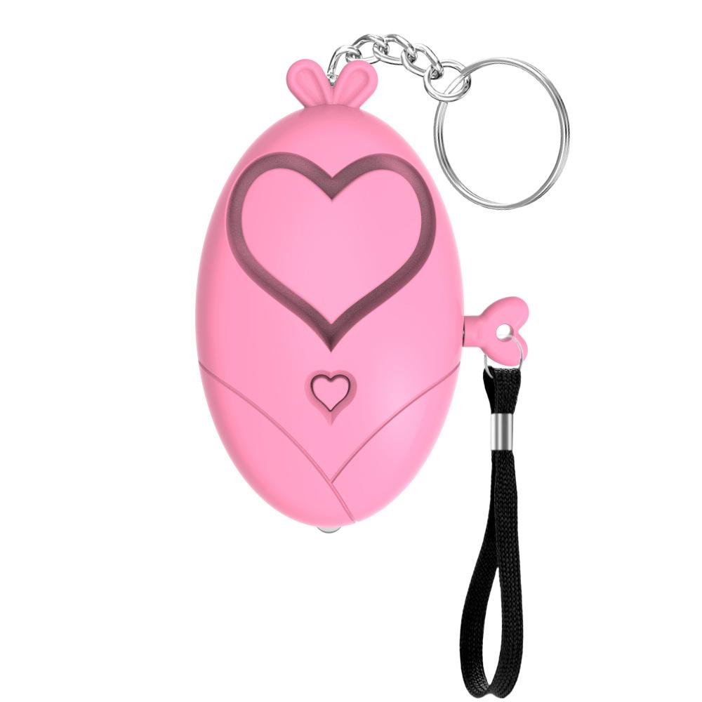 Personal Self Defense Alarm 130DB Heart Shaped Women Elderly Portabl Safety Siren Keychain Emergency Security Protect Alarms