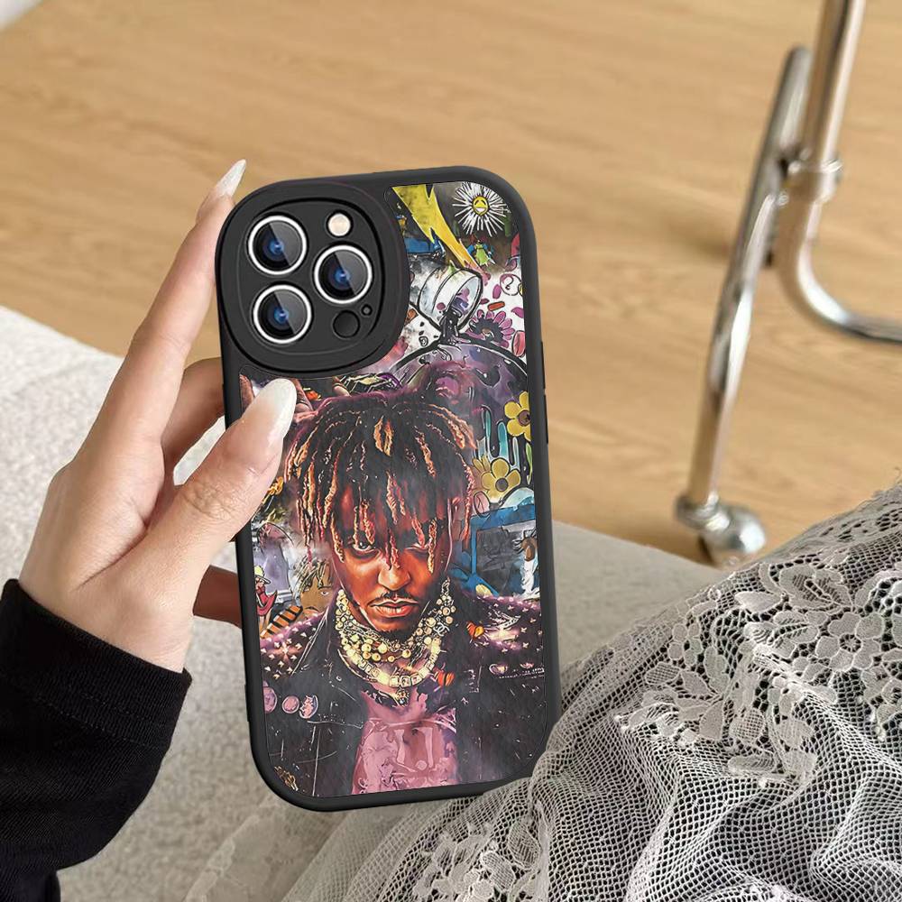 

Rapper J-Juice Wrld Phone Case For IPhone 16 15 14 13 12 11 Pro Max Plus Soft Leather Cover iphone 12pro