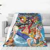 2026 Anime Japanese Luffy One Piece Blankets On Bed Sofa Air Condition Sleeping Cover Throw Flannel Bedsheet For Kids Gift