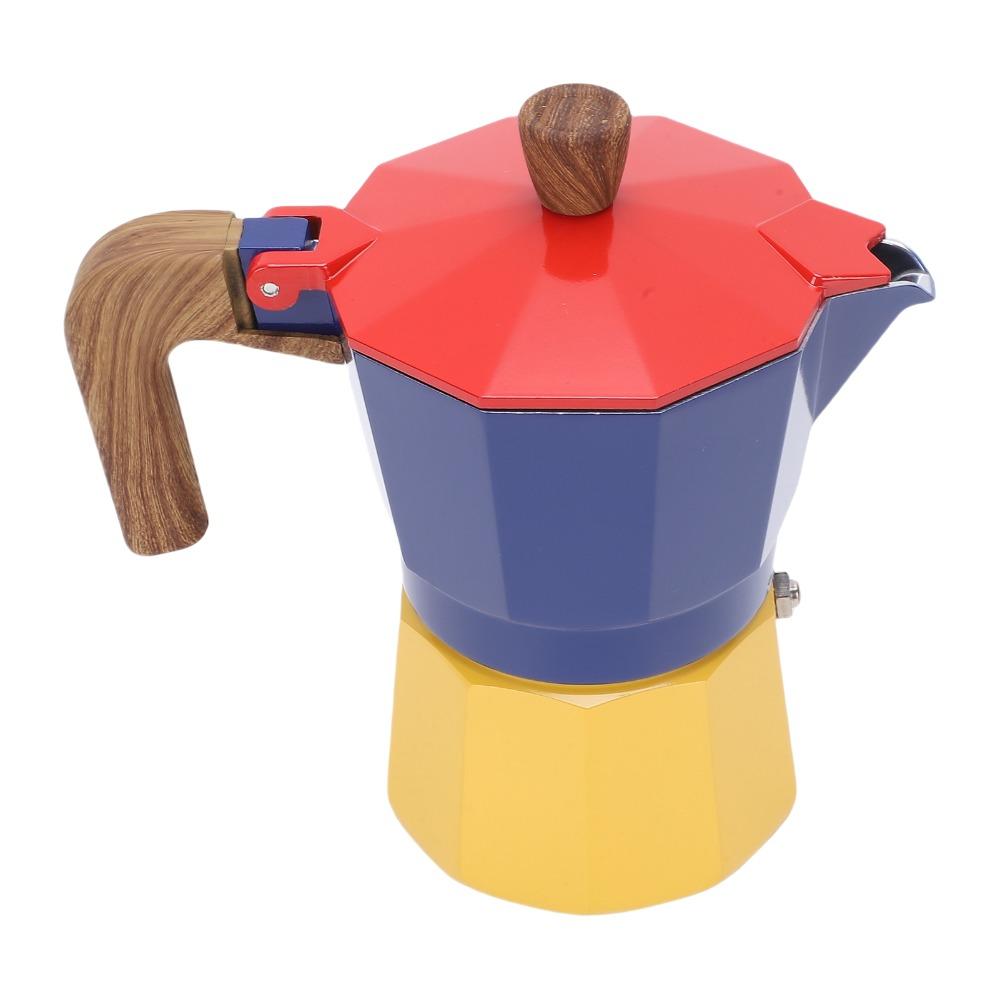 150ml Volume Italian Coffee Pot Aluminum Moka Pot Coffee Machine Home Brewing