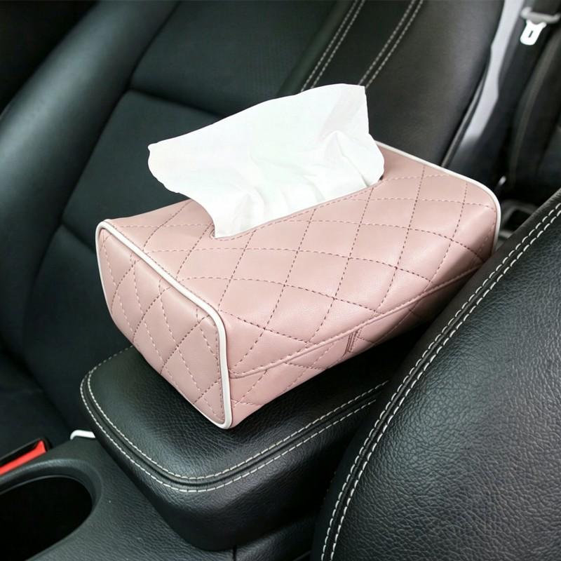 Car Seat Sun Visor Tissue Holder Storage Box