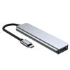 USB 3.0-porter Dokkingstasjon Minnekortleser USB C-hub Type-C 4K HDMI Multiport-adapter