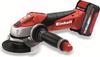 Угловая шлифовальная машина, аккумуляторная угловая шлифовальная машина Einhell TE-AG 18/115 Li Kit (4431119)