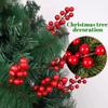 50Pcs Reusable Artificial Red Berries 7 Head Fake Flowers Faux Berry Branches  Christmas
