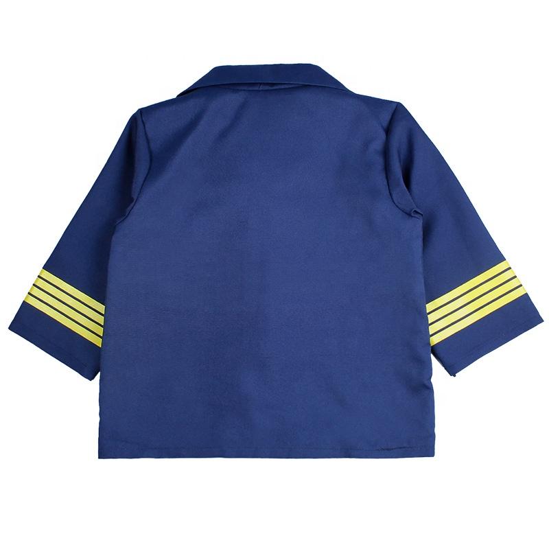 

Career Day Children Role Play Airline Captain Airman Uniform Halloween Dress Up Pilot Costume for Boys and