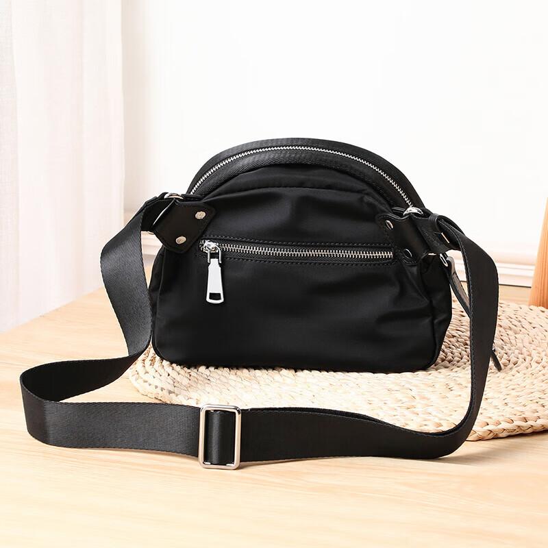 Love Sea Oxford Fabric Handbag, Women's Crossbody Bag, Single-Shoulder Shell Bag, Chest Bag, Black