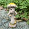 1PC Funny Resin Mushroom Decor Crafts For Garden Yard Home Decoration Cute Whimsical Outdoor Ornamental Art Figurines Decoration