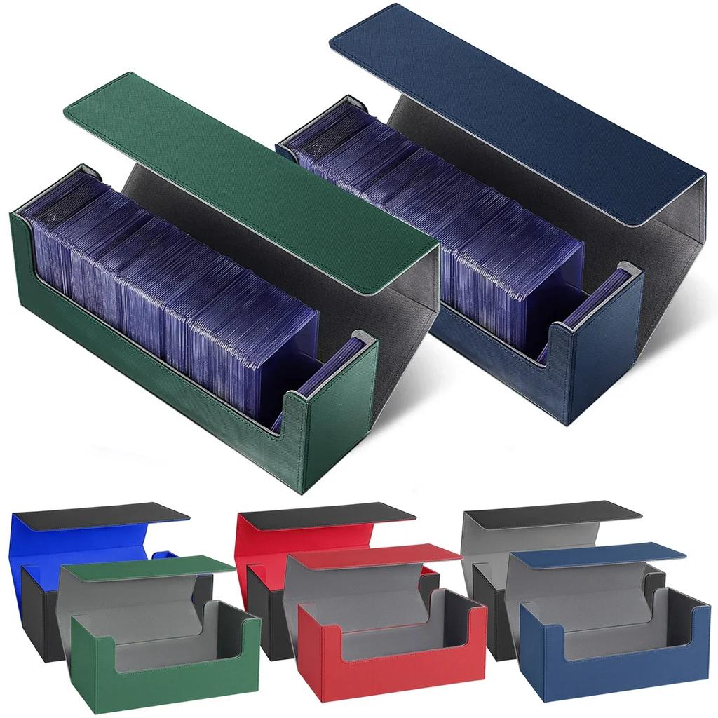 Card Case Deck Box Guard Card Protector with Top Open Magnetic Lid Organizer Trading Cards Durable Dustproof Sturdy Storage Case