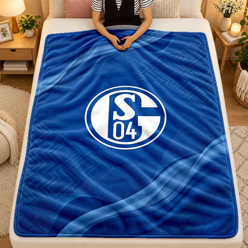 Flannel BlanketSchalke 04 Warm Soft Throw Blanket for Indoor Sofa Bed Living Room Use