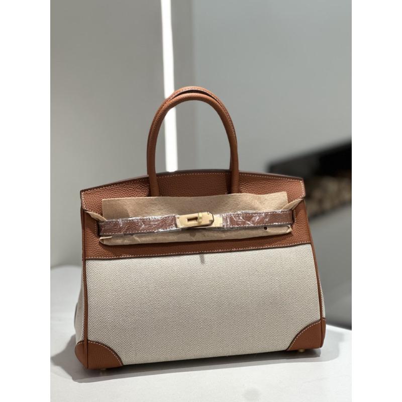 2026 New Style Women s Bag Top Layer Cowhide Togo Leather Matching Hardware Buckle Handbag 25x12x19cm