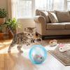 Built-in Plush Animal Interactive Cat Toy Transparent Hamster Chasing Ball  Training