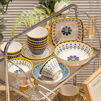 KANGMO 16-Piece Ceramic Dinnerware Set