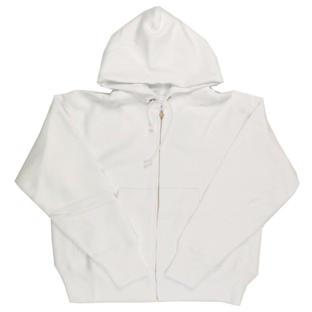 Champion Reverse Size M Men's Full-Zip Hoodie, 11.5oz Weave® Fleece-Lined, White, (C3-W103)