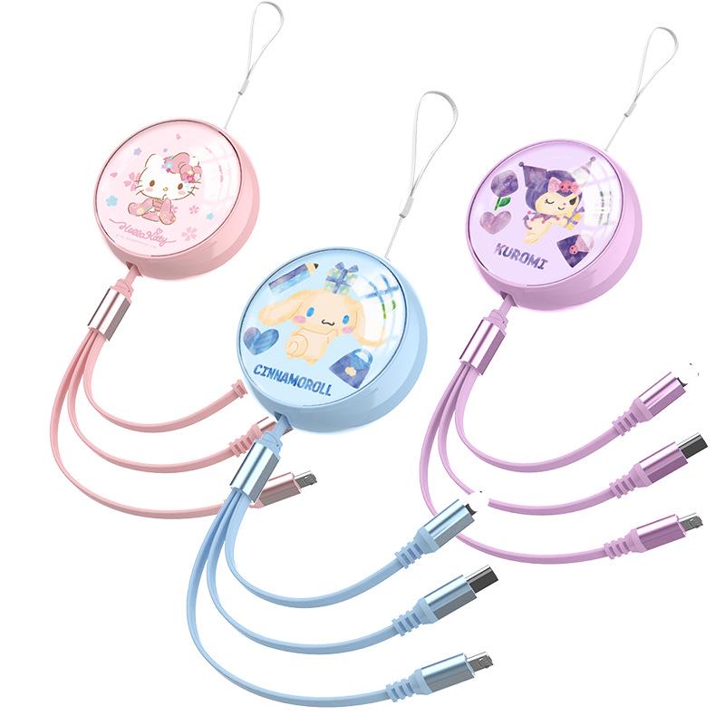 3A Fast Charging 3-in-1 Data Cable Gift Set - Compatible with Apple & Huawei