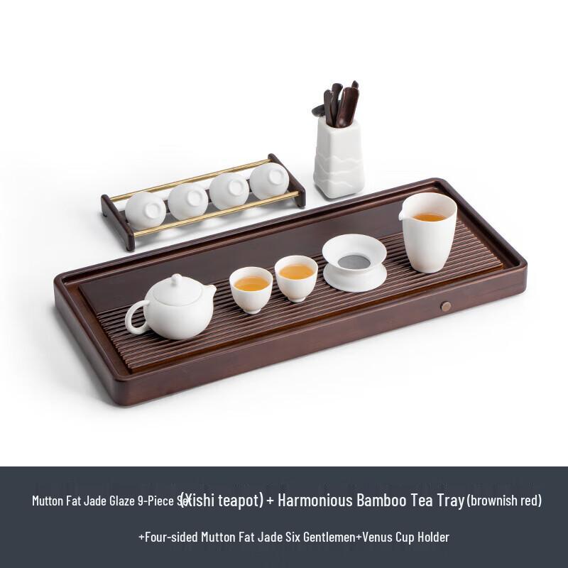 

Nanshan Xiansheng Mutton-fat Jade Glaze Gongfu Tea Set