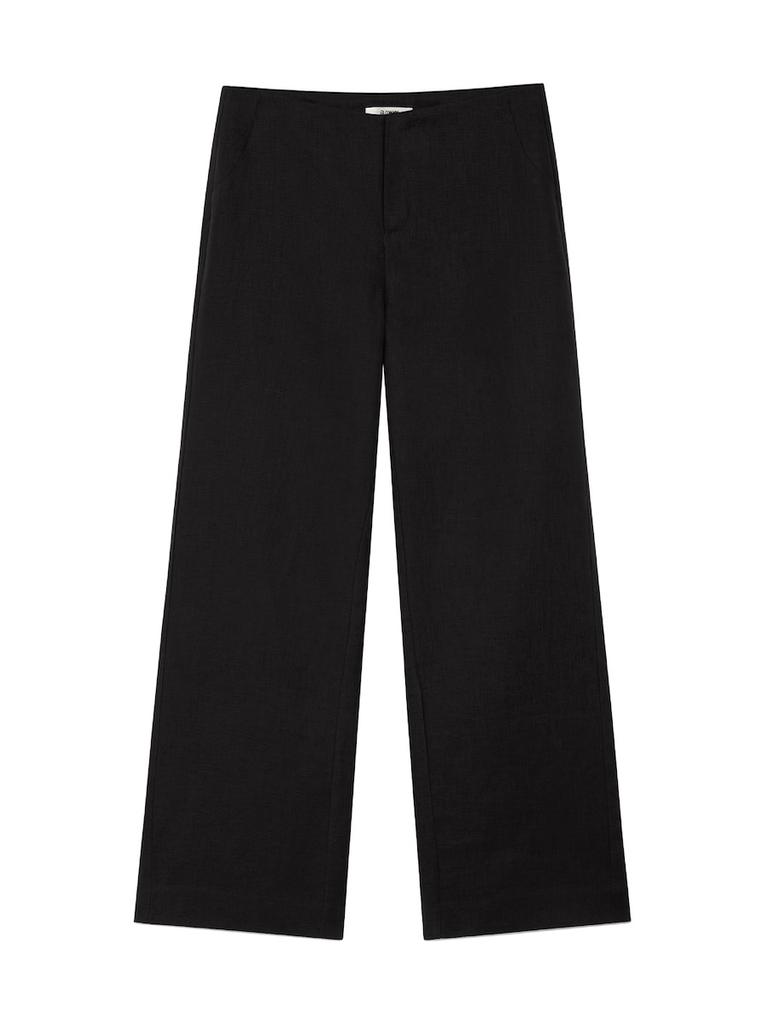 GLOWNY G Linen Slacks (Black)